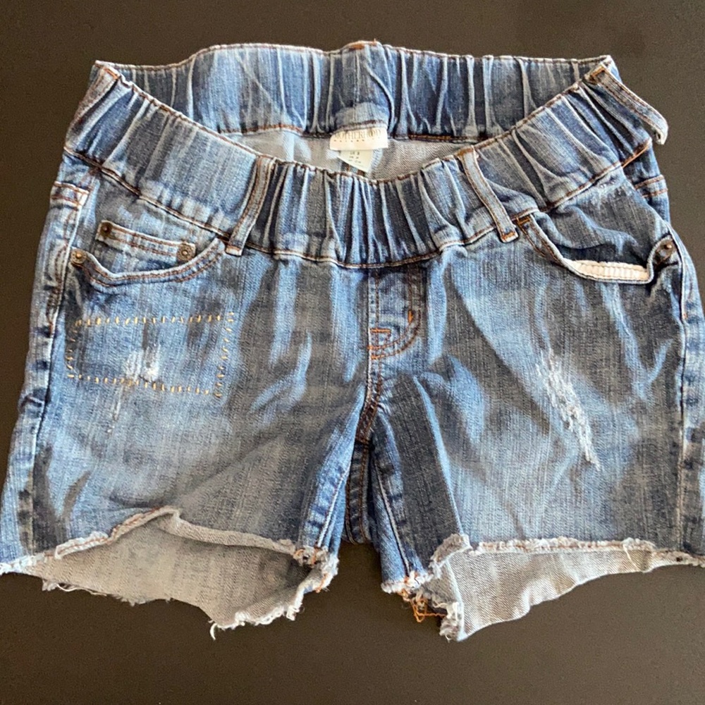 Motherhood maternity jean shorts